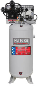 COMPRESSEUR À AIR 6.5 CV STATIONNAIRE 3 TÊTES 60 GAL.(KING)
