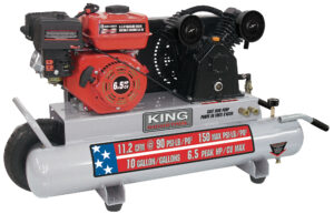 COMPRESSEUR À AIR 6.5CV À ESSENCE 10 GAL. (KING)