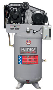 COMPRESSEUR À AIR 7.5CV STATIONNAIRE 2 TÊTES 80 GAL. (KING)