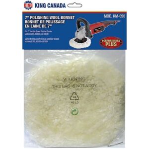 BONNET DE POLISSAGE EN LAINE 7" (KING)
