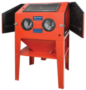 CABINET SABLAGE À JET VERTICAL LUMIÈRE LED (KING)