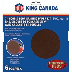 SABLÉ DISQUE DE PONÇAGE 7" (6 PCS) KING