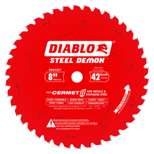 LAME CERMET POUR METAUX FERREUX 8" 42D