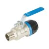 ROBINET QUART DE TOUR 3/4 (M) NPT X 25MM PPS (TOPRING)