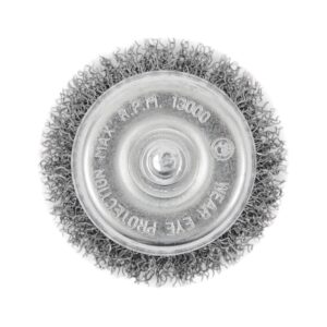 Brosse métallique 2-1/2  boisseau ondulé