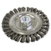 Brosse métallique 5"x 1/2 x 5/8-11NC  fils noués, filetée