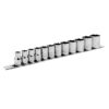 BOX 3/8" DR 6 PANS métrique (12 PCS)