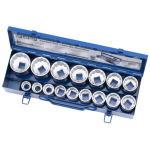 BOX 3/4" DR 12 PANS SAE (17 pcs)