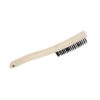 BROSSE D'ACIER 13-3/4" MANCHE EN BOIS