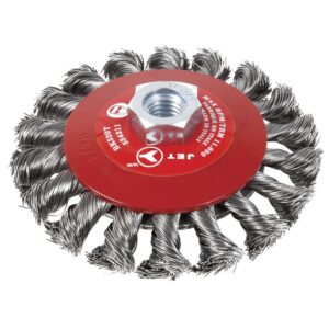 Brosse conique à fils noués 5" x 5/8-11NC
