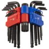 CLÉS ALLEN à tête sphérique métr/sae (22 pcs)