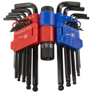 CLÉS ALLEN à tête sphérique métr/sae (22 pcs)