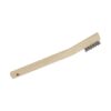 BROSSE EN STAINLESS 7-3/4" MANCHE EN BOIS