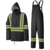 VÊTEMENT DE PLUIE NOIR PVC -2X LARGE- PIONEER