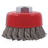 Brosse boisseau à fils noués 3" x 5/8-11nc