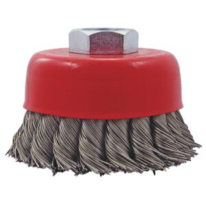 Brosse boisseau à fils noués 3" x 5/8-11nc