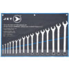 JEU DE CLES MIXTES LONGUES SAE 16PCS (JET)