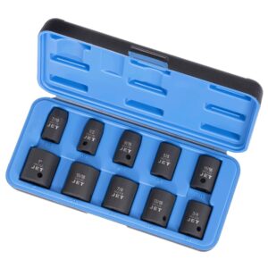 BOX À CHOC 1/2" DR REGULIER 6 PANS SAE (10 PCS)