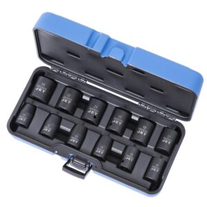 BOX À CHOC 1/2" DR RÉGULIER 6 PANS métrique (12 PCS)