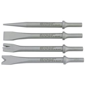 Jeu de 4 burins pneumatiques .401 - Usage intensif (JET)