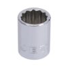Box Prise de 3/8" x 19mm  régulier chromé - 12 pans