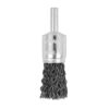 Brosse métallique 1/2 x 1/4" axiale ondulée montée sur axe