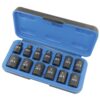 BOX À CHOC 3/8" DR REGULIER 6 PANS métrique (13 PCS)