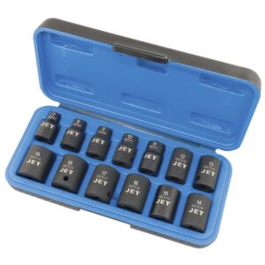 BOX À CHOC 3/8" DR REGULIER 6 PANS métrique (13 PCS)