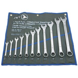 Clés mixtes avec corps en relief S.A.E. (11 pcs)