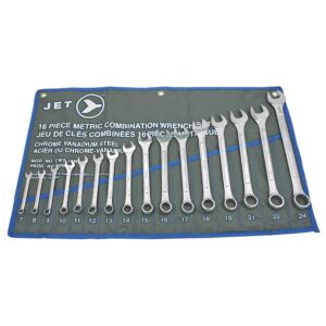 Clés mixtes avec corps en relief métriques(16 pcs)