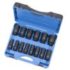 BOX À CHOC 3/4" DR PROFOND 6 PANS SAE (14 PCS)