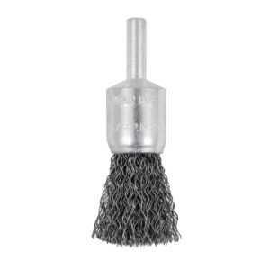 Brosse métallique 1/2 x 1/4" à fils crêpés (JET)