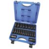 BOX À CHOC 1/2" DR PROFOND 6 PANS métrique. (22 PCS)