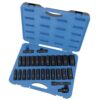 BOX À CHOC 1/2" DR PROFOND 6 PANS SAE-métrique (27 PCS)