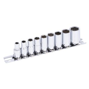 BOX 1/4" DR S.A.E. 6 PANS (9 PCS)