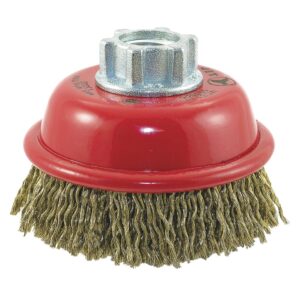 BROSSE BOISSEAU 3" À FILS MÉTALLIQUES CRÊPELÉS