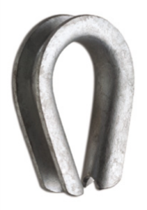 COSSE DE CÂBLE 1/4" GALVANISÉ