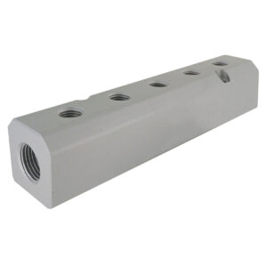 BARRE DE DISTRIBUTION EN ALU.1/2NPT X (5) 1/4NPT