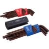 CLÉS ALLEN LONGUES SPHÉRIQUES SAE & MÉT.(22 PCS)
