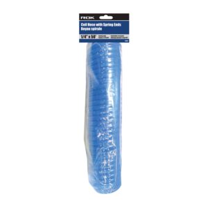 TUYAU À AIR 1/4" X 50' X 1/4" NPT SPIRALE BLEUE (ROK)