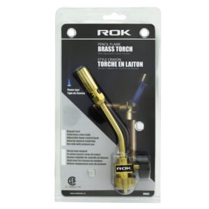 TORCHE EN LAITON STYLE CRAYON (ROK)