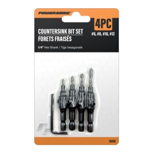 MÈCHES FRAISÉES TIGE 1/4" (4 PCS)