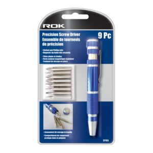 ENSEMBLE DE TOURNEVIS DE PRÉCISION 9PC (ROK)