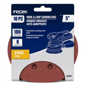 SABLÉ DISQUE 5" 8 TROUS  GR 180 (10 PCS) ROK
