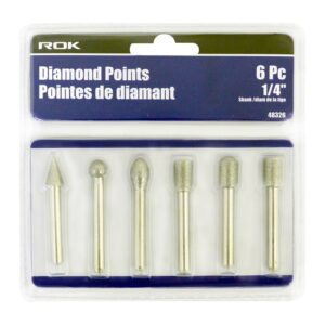 ENSENBLE POINTES DE DIAMANT 1/4" (6 PCS) ROK