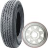 PNEU RADIAL ET JANTE ST205-75R15 6 PLY 5T BLANC