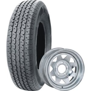 PNEU ET JANTE 175/80-R13 6PR 5TR GALV.