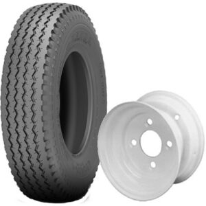 PNEU ET JANTE 480/400-8 6PR 4T BLANC