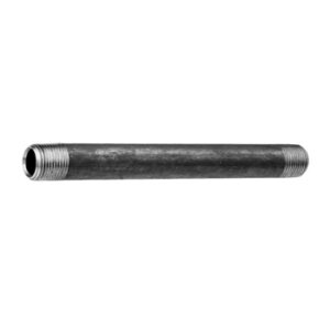 NIPPLE 3/8 " X 6" (STAND.BLACK PIPE)