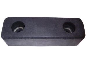 PARE-CHOC CAOUTCHOUC RECTANGULAIRE 7 5/8X2 1/4" 2 TROUS